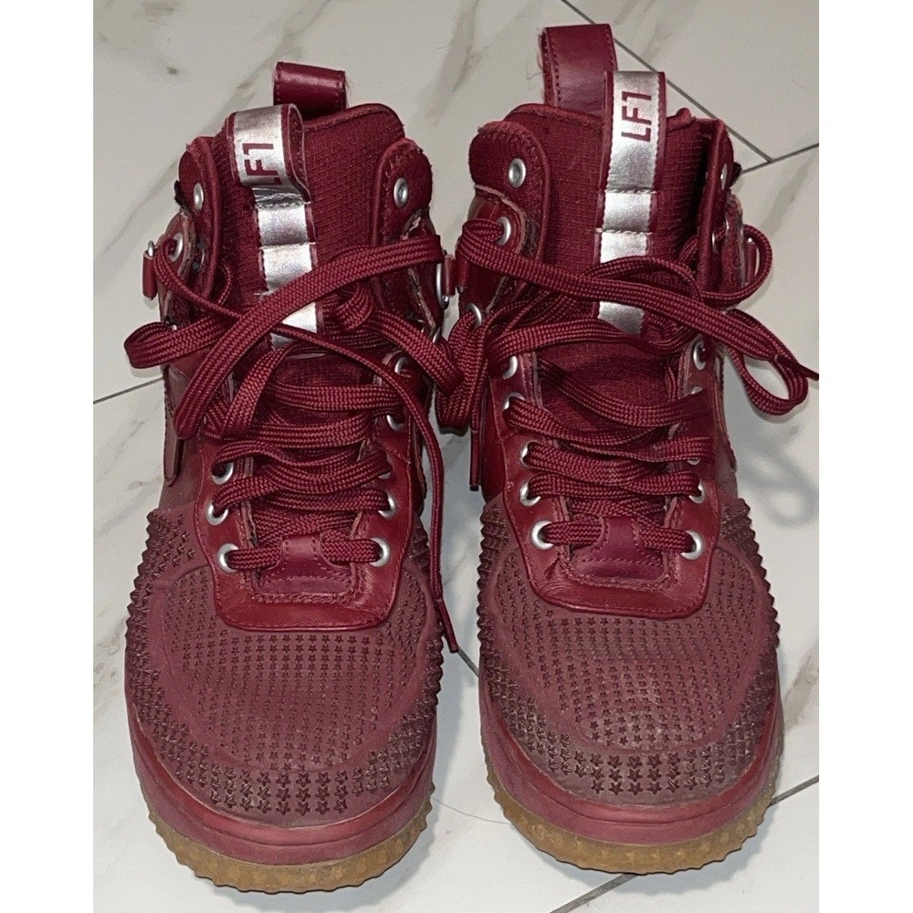 Nike Lunar Force 1 DuckBoots‎ Men's 8.5 Team Red Leather Waterproof - Picture 5 of 13